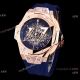 Japan Grade Hublot Sang Bleu II Chrono Watch Black Steel Blue Rubber Strap (3)_th.jpg